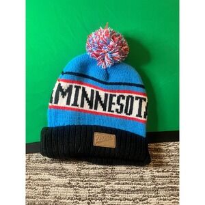 Minnesota Twins MLB Knit Pom Beanie Hat Blue Black Cuffed Winter Cap
